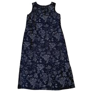 Aura Midnight Blue Floral Maxi Dress